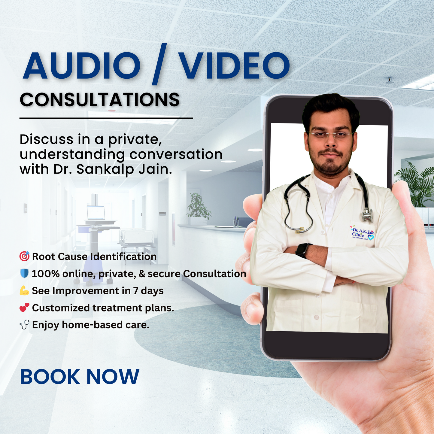 Audio / Video Consultation with Dr Sankalp Jain
